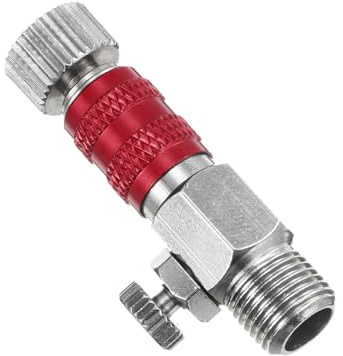 PATIKIL 1/8 Air Brush Anschlussadapter Air Brush Schnellkupplung | 1 Stück, Luftstromregelventil Schnellverschluss, Für Air Brush Schlauch