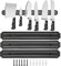 3 Piezas Soporte Magnético Cuchillos, 33cm Barra Magnética para Cuchillos de Acero Inoxidable, Soporte Magnético para Cuchillos Cocina, Barra Magnética Universal con Imán Fuerte y 6 Tornillos