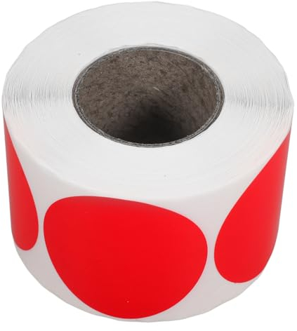 Gogogmee 1rolle Runde Aufkleber Beschreibbare Und Druckbare Etiketten Für Etikettendrucker Thermopapier Einreihig Für Lagerung Versand Und Organisation