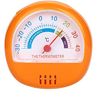 Il Termometro per Frigorifero e Congelatore con Quadrante Grande Misura Accuratamente le Temperature per la Conservazione degli Alimenti in (YELLOW)