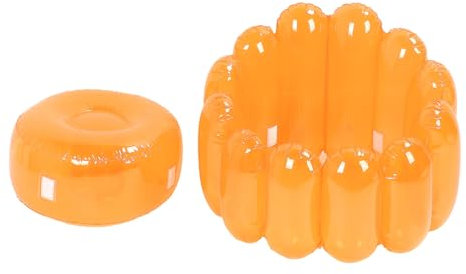PerGar Aufblasbarer Stuhl, Aufblasbarer Sofa-Sitzsack, Aufblasbarer Lounge-Sessel, Luftsofa Im Freien, Transparentes Aufblasbares Couch-Sofa für Erwachsene, Zusammenklappbarer Tragbarer