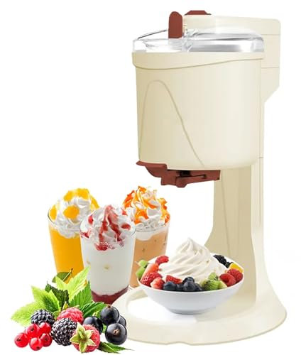 Good Homie Macchina per Gelato Soft, Gelatiera Elettrica Fatta in Casa da 1000 Ml, Piccola Gelatiera, per Gelato Cremoso, Yogurt Gelato, Sorbetto