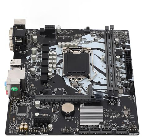 H410M D3V M.2 Computer Motherboard, 2 DDR4 DIMM M ATX PCI E 3.0 Desktop Motherboard für LGA 1200 10. Gen für Core, 1x PCIE X16, 4X SATA III, 1x M.2, DVI, VGA, USB 2.0