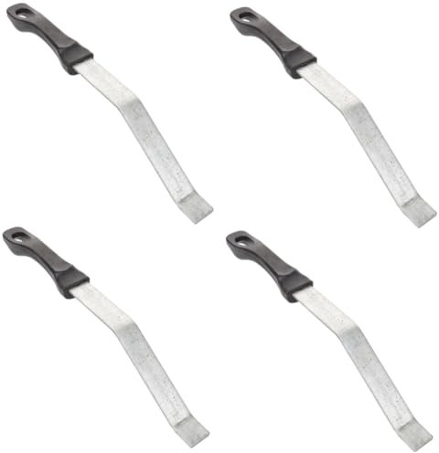 Kisangel 4 Piezas Palanca De Barbacoa Parrilla Sartén para Asar Cocinando Cesta Bol Bandeja Exterior Brochetas Fosa Parilla Rallar Estante Alimento Rejillas Portátil Cable El Plastico Black