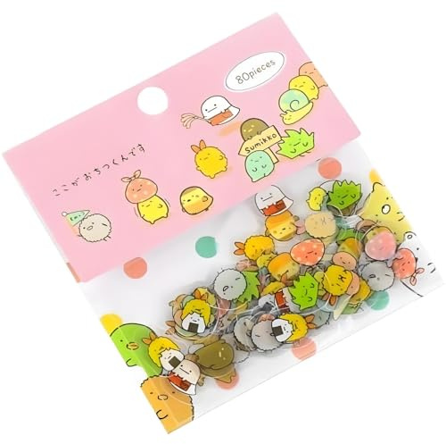 Japanische Katzensicker für Tagebücher – Niedliche PVC-Sticker im Kawaii Design (Bären/Katzen Mix) – DIY Scrapbooking Aufkleber für Notizbücher und Kreativprojekte