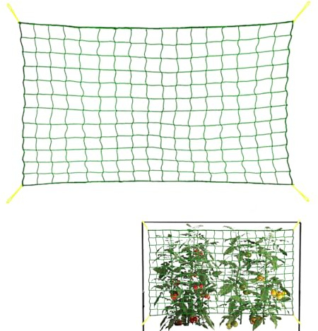 Kletternetz Für Pflanzen - Ranknetz Für Kletterpflanzen, Gurken Rankhilfe, Pflanzennetze Wachstumsnetz Für Den Garten, Maschennetz Für Bohnen, Tomaten, Erbsen, Flexible Pflanzenunterstützung
