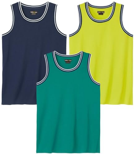 ATLAS FOR MEN - 3er-Pack Tanktops - L