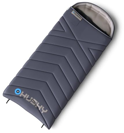 Husky Gizmo Schlafsack 3 Jahreszeiten bis -5°C, Warme Deckenschlafsack für Erwachsene und Kinder, Sommerschlafsack für Camping, Trekking, Outdoor und Indoor
