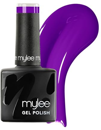 Mylee Gel Nail Polish 8ml [Ultra Violet] - UV/LED Soak-Off Nail Art Manicure Pedicure for Professional, Salon & Home Use [Purple Range] - Long Lasting & Easy to Apply
