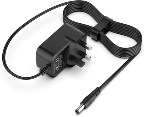 12V 3A Power Supply Adapter (36W Max), UK Plug AC/DC Mains Charger | 5.5 x 2.5mm DC Tip, 1.8m Cable for CCTV Security Camera, LED Strip Lights, Router, LCD Monitor