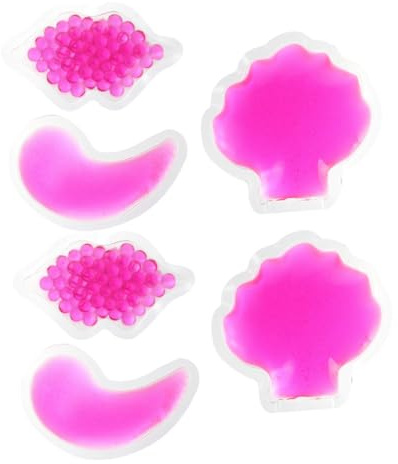 CIYODO Kalte Und Heiße Gelpackungen 6 Stück Wiederverwendbare Schmerztherapie Kompressen Für Augen Lippen Mikrowellen Und Gefrierschrankgeeignet Schmerzbehandlung Und Make up Pflege