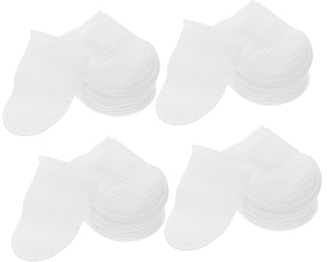 LOLIPPYY Wattepads mit U-förmigem Taschendesign Wiederverwendbare 120 aus Vliesstoff zum Abschminken und Weicher Perlenstruktur Sanfte Pflege für Empfindliche Haut Unterwegs