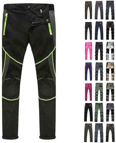 Pantaloni Trekking Invernali Uomo, Pantaloni Tattici Impermeabili Termici, Softshell Antistrappo Traspiranti ed Elasticizzati per Caccia Montagna Snowboard Lavoro