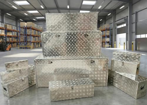 Systafex Deichselbox Werkzeugbox 10 verschiedene Größen verfügbar Staubox Staukasten für Anhänger Truckerbox (78,5x28,5x34 cm)