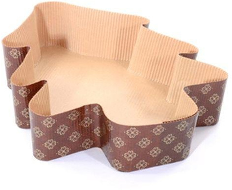 Chance SAS Lot de 10 moules en Papier pour Panettone Arbre de Noël