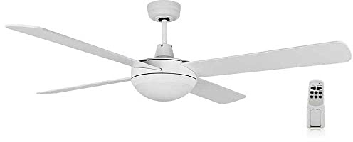 Orbegozo CP 87132 - Ventilador de techo con mando a distancia y luz, temporizador, 4 palas, 132 cm de diámetro, potencia de 60 W y 3 velocidades de ventilación