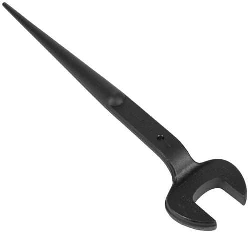 Klein Tools 3214TT Construction Spud Wrench with Tether Hole, 1-1/4-Inch Nominal Opening, 3/4-Inch Bolt for US Heavy Nut