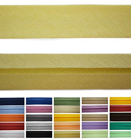 Roban Fashion Baumwoll Schrägband 40mm breit Textilband Blende in 24 Farben