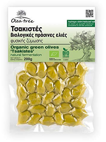 Olea Tree Olive Verdi Greche Spezzate, Pacco da 3 x 200 g (Totale: 600 g)