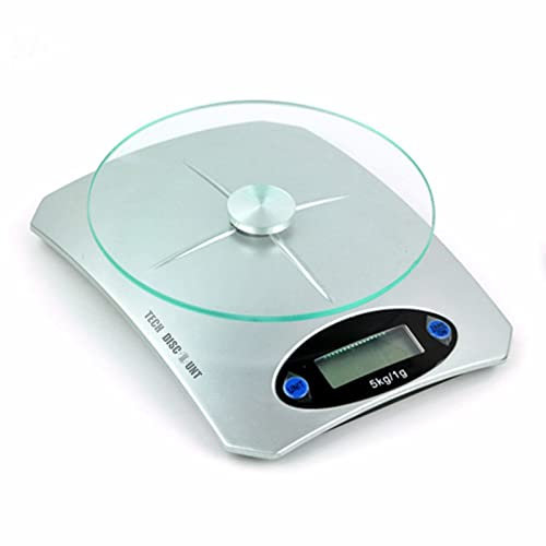 TECH DISCOUNT Balance de cuisine électronique précision bol analogique amovible à pile connectée compact assiette mesure gramme poids