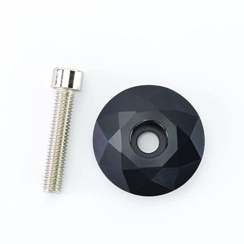 GreVeloro Ahead Kappe Diamant 1 1/8 Zoll Headset-Kappe Vorbau Steuersatz Top Cap Aluminium Cover Abdeckung mit Schraube