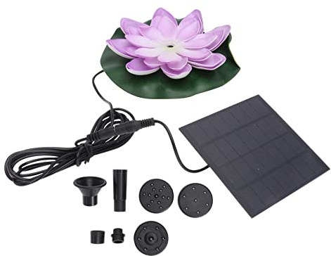 YARNOW Solar Lotusblüte Für Außen Solar-wasserbrunnen Dekorativer Lotusbrunnen Für Fischteich Solar-schwimmbrunnen Für Gartendekoration Solar-teichbrunnen Mit Wasserzirkulation Für Sauers
