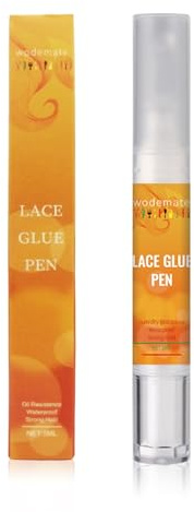 wodemate Touch Up Lace Glue Pen, Portable Precision Wig Glue Pen 5ml | Invisible Hair Bonding Adhesive, Waterproof & Extreme Hold, Humidity Resistant