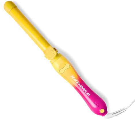 Beachwaver Malibu Sunrise B1 Rotating Curling Iron | 1 inch (2.54 cm) Barrel for All Hair Types | Automatic Curling Iron | Easy-to-use Curling Wand | Long-Lasting, Salon-Quality Curls and Waves