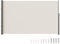 VEVOR Toldo Lateral Retráctil Pantalla de Privacidad al Aire Libre 200x300 cm Toldo Lateral contra Viento Impermeable de Poliéster Divisor de Habitación UV 30+ para Patio, Jardín, Balcón, Beige