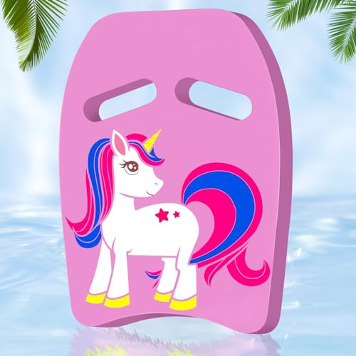 Tavoletta nuoto bambini dai 3 anni, tavoletta mare bambini, tavoletta piscina per dai 3 anni con maniglia, tavoletta mare con simpatico motivo a cartoni animati per esercitarsi e allenarsi nuoto