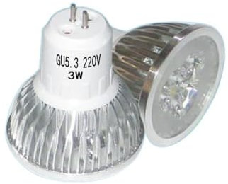 Home Light 20pcs/lot LED Light GU5.3/MR16/GU10 /E27/E14 AC220V/12V Spotlight Bulb Downlight Bulb 3W/4W/5W Light Source(Cold White,GU5.3 220V 3W)