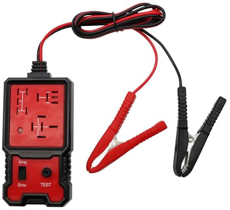 Testeur de relais de voiture – Testeur de relais électronique universel 12 V | Testeur d'alternateur en caoutchouc, analyseur de batterie automobile avec lumière LED, vérificateur de diagnostic de bat