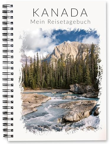 Kanada Reisetagebuch | Reiseplaner Travel Book Tagebuch für 3 Wochen | perfektes Reise-Geschenk für Rundreise oder Camping | Gestalte deinen individuellen Kanada Reiseführer | DIN A5 | Calmondo