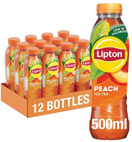 Lipton Peach Ice Tea | 500ml Bottle | 12 Pack