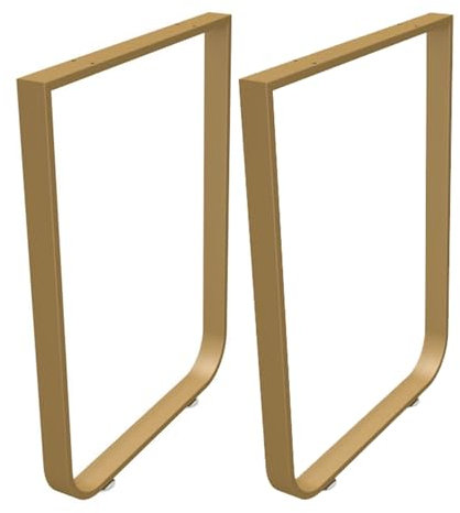 Schreibtischbeine Metall Möbelbeine Höhenverstellbar Schrank Tischfüße Industrial Stabile Tischkufen Höhe 60cm 72.5cm 80cm 90cm 2 Stück Für Frühstückstisch Arbeitsplatten(Gold,W40xH60cm)