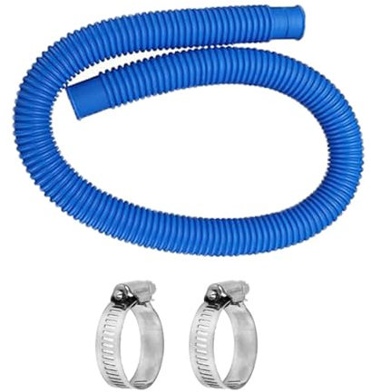 Bombas Tubo Tubo de Repuesto 1-1/4 Pulgada Tubo Para Bombas Piscina De Tierra 150cm/59inch Tubo Piscina Con Abrazaderas
