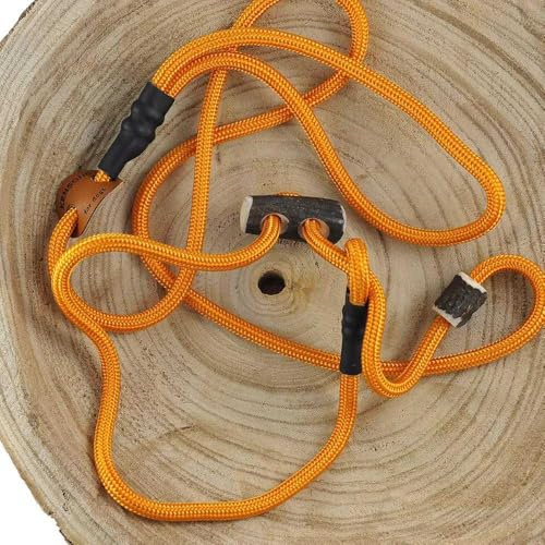 Retriever-Leine/Moxonleine Sporty-Style | robuste Hundeleine aus Tau mit Klemme & Halsbandfunktion | 6mm – besonders griffig & wetterfest | Training, Alltag & Dummyarbeit
