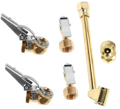 Gatuida 6stücke Teiliges Messing Schnellverschluss Luftschlauch Adapter Für Effizientes Reifenaufpumpen Luftkompressor Zubehör Für Präzise Druckkontrolle Und Einfache Handhabung