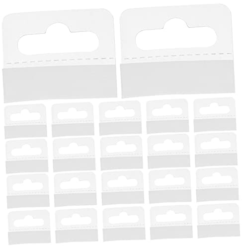 MUCKLILY Crochets Autocollants Pour Suspendre En Pvc Transparent 200 Pièces 1.77 X 1.38 X 0.08 Pouces Pour Panneaux Perforés Affichage De Vente Au Détail Étiquettes De Prix Et Bureau