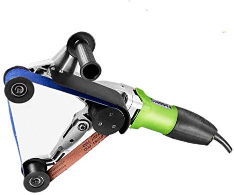 Aluminum Pipe Tube Belt Sander, 900 Electric Sanding Tool, Around Pipe Polishing Machine - Ideal for Metalworking and Fabrication