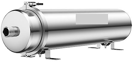 EDEDE Umkehrosmosefilter, 5000 l/h Ultrafiltration 0,01 μm Filtersystem, große Wasserleistung for Bakterienreduktion, Reinigungswasser für die Küche unter der Spüle
