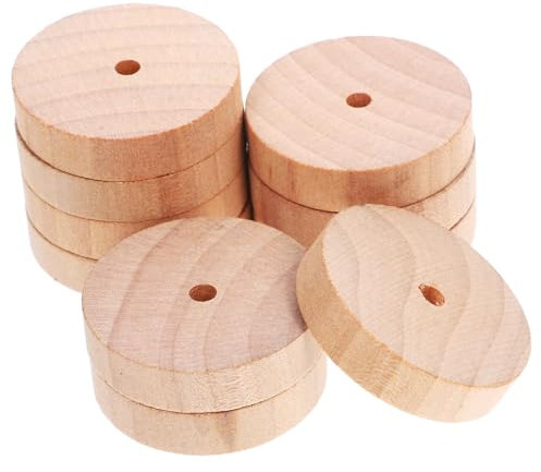Gadpiparty 10stücke Holzräder Zum Basteln Kleine Holzräder Miniatur-holzräder Für Holzautos Und Spielzeugmodelle Heimwerker Und Handwerksprojekte