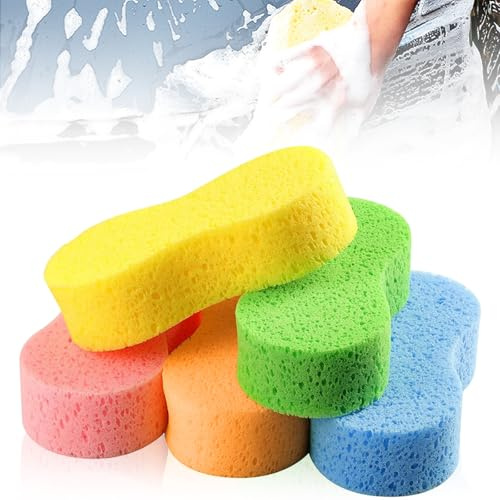 10 Stück Autoschwamm Aussen Groß, Schwamm Auto 22.5x10.5x4.5cm Autowaschschwamm Autowäsche Schwamm mit Hoher Dichte Putzschwamm für Auto Waschen Küche Reinigung