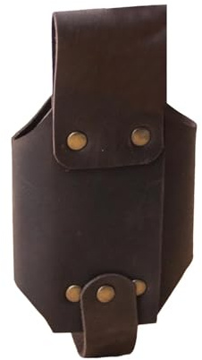 Geavonyg Bouteille De Ceinture Bière PU En Cuir Bouteille Portable Peut Boire Pour La Fête En Plein Air PU Le Cuir Boisson Taille Bière Pour Plage Extérieure