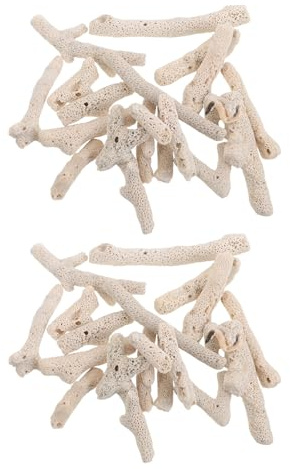 UPKOCH 2 Packungen dekorativer Kies für Aquarien: 250 g zerkleinerter Korallenstein – Filtersteine ​​für Aquarien – Ornamente zur Bodengestaltung für Teiche