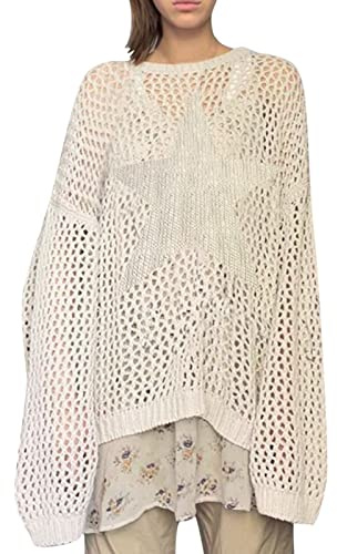 Blusa Mujer Manga Larga Jersey Cuello Cisne Mujer Top De Punto para Manga Larga Ganchillo Hueco Cuello Suéter Tops Jersey Otoño Invierno Lana A L