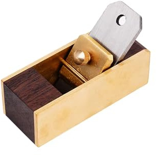 Toplionace Cepillo de Carpintero de Mano con Suela de Latón de Deslizamiento Suave - Compacto y Ajustable