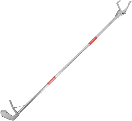 FIXOSHEE Pinzas de 3 Inoxidable Acero de para Serpientes Cangrejos y Longitud Plegables Alcance Largo Ajustable, Herramienta Secciones para Manipulación Segura Adecuado