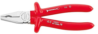 STAHLWILLE 65017200 - Alicate universales 6501 7 200 VDE peso 0,36 Kg.