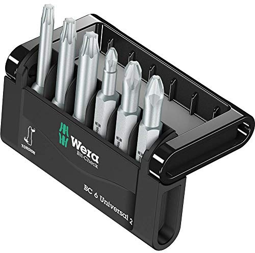 Wera Bit-Sortiment, Bit-Check 6 Universal 2, 6-teilig, 05056473001